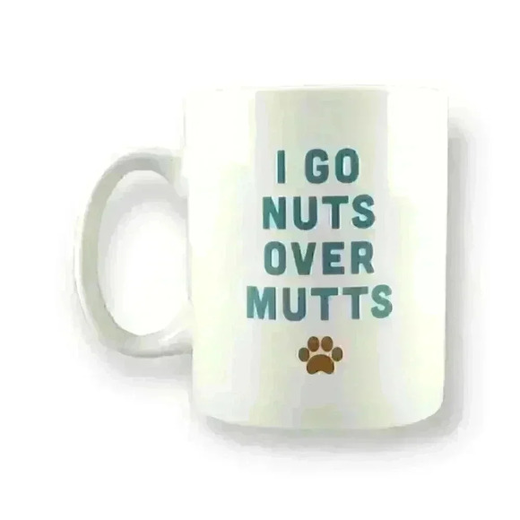 Dog Lover Coffee Mug Gift 20oz Cup "I Go Nuts Over Mutts" Pet Shop Fringe Studio - Picture 3 of 6